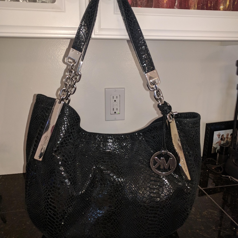 Michael Kors Snake Print with Silver